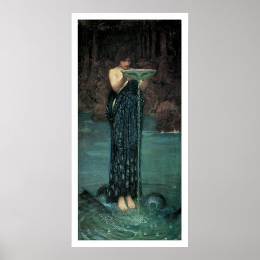 Verbluffend mooie Victoriaans Art Mermaid Print (Voorkant)
