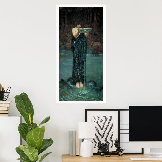 Verbluffend mooie Victoriaans Art Mermaid Print (Thuiskantoor)