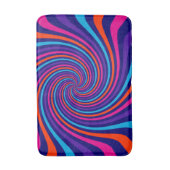 Verbluffend multiverkleurd wervelontwerp past dit badmat (Voorkant Verticaal)