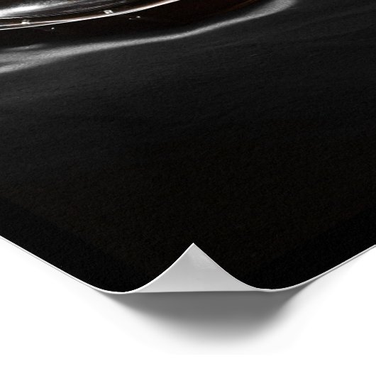 Verbluffend muziekviolet poster (Hoek)