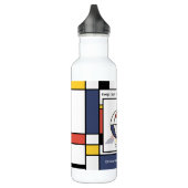 Verbluffend neoplasticisme Kunstmonogram. Brief Q Waterfles (Links)