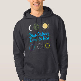 Verbluffend ontwerp van Sun Galaxy-combinatie Hoodie