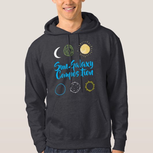 Verbluffend ontwerp van Sun Galaxy-combinatie Hoodie (Voorkant)