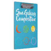 Verbluffend ontwerp van Sun Galaxy-combinatie Klembord (Rechts)