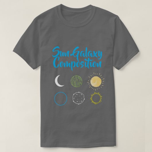 Verbluffend ontwerp van Sun Galaxy-combinatie T-shirt (Design voorkant)