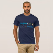 Verbluffend ontwerp van Sun Galaxy-combinatie T-shirt (Voorkant volledig)