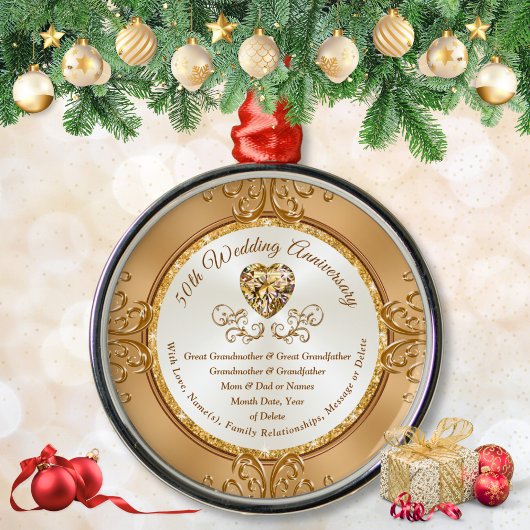 Verbluffend Ornament van 50e Jubileum, grootouders