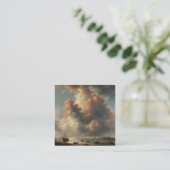 Verbluffend oud nederlands fine art trending meest vierkante visitekaartje (Staand voorkant)