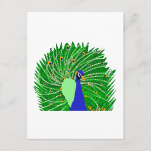 Verbluffend Peacock originele kunst van Sophie in  Briefkaart