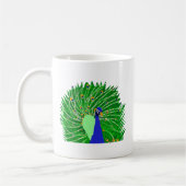 Verbluffend Peacock originele kunst van Sophie in Koffiemok (Links)