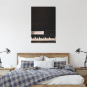 Verbluffend Pianodesign Canvas Afdruk (Insitu (Slaapkamer))