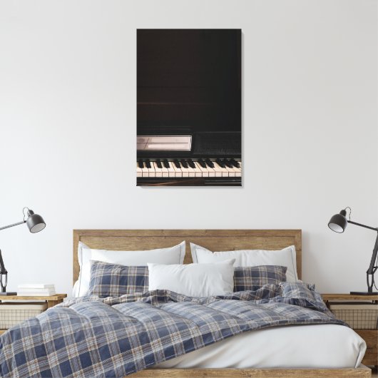 Verbluffend Pianodesign Canvas Afdruk (Insitu (Slaapkamer))