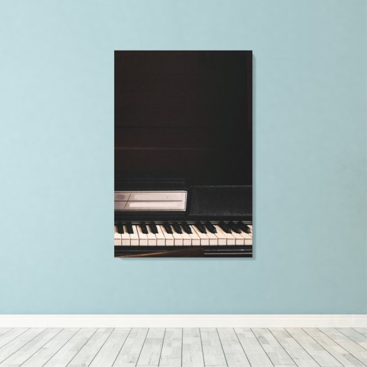 Verbluffend Pianodesign Canvas Afdruk (Insitu (Houten vloer))