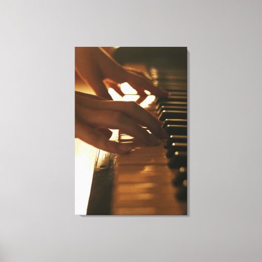 Verbluffend Pianodesign Canvas Afdruk (Voorkant)