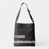 Verbluffend Pianodesign Crossbody Tas (Achterkant)