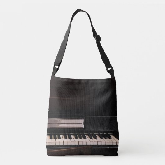 Verbluffend Pianodesign Crossbody Tas (Achterkant)