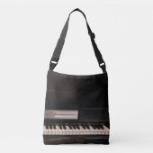 Verbluffend Pianodesign Crossbody Tas (Voorkant)