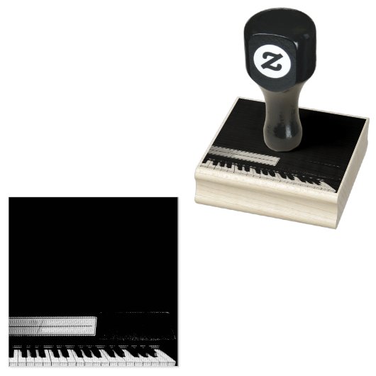 Verbluffend Pianodesign Rubberstempel (Gestempeld)