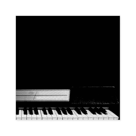 Verbluffend Pianodesign Rubberstempel (Afrduk)
