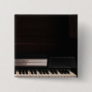 Verbluffend Pianodesign Vierkante Button 5,1 Cm