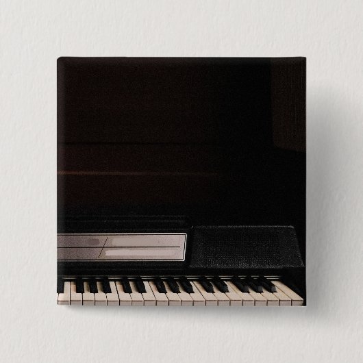 Verbluffend Pianodesign Vierkante Button 5,1 Cm (Voorkant)