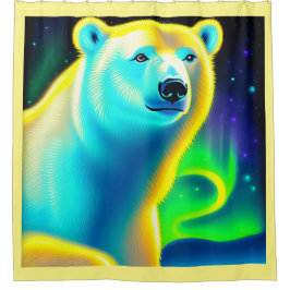 Verbluffend polair beer. douchegordijn