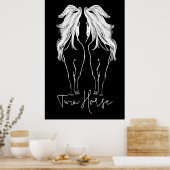 Verbluffend Poster met tweesporenwand (Keuken)