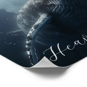 Verbluffend Poster van de Humpback-walvis (Hoek)