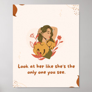 Verbluffend Poster voor vrouwen: de enige die je z