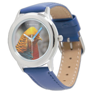 Verbluffend profiel van een roodbruin horloge