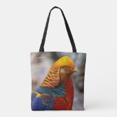 Verbluffend profiel van een roodbruin tote bag (Achterkant)