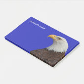 Verbluffend profiel van een volwassen balkadelaar post-it® notes (Schuin)