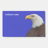 Verbluffend profiel van een volwassen balkadelaar post-it® notes (Voorkant)