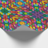 Verbluffend 'Quilt Design Happy Birthday'-cadeau Cadeaupapier (Hoek)