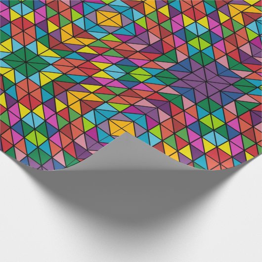 Verbluffend 'Quilt Design Happy Birthday'-cadeau Cadeaupapier (Hoek)