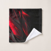 Verbluffend rood tot het Abstract Ontwerp van het Bad Handdoek (Wasdoekje)
