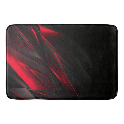 Verbluffend rood tot het Abstract Ontwerp van het Badmat (Voorkant)
