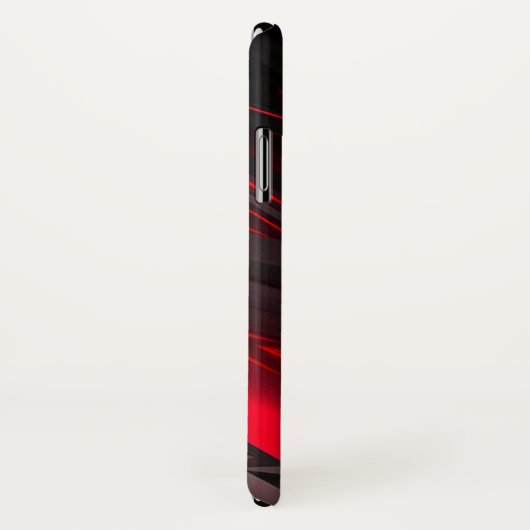 Verbluffend rood tot het Abstract Ontwerp van het Case-Mate iPhone Case (Achterkant / rechts)