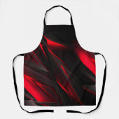 Verbluffend rood tot het Abstract Ontwerp van het  Schort (Voorkant)