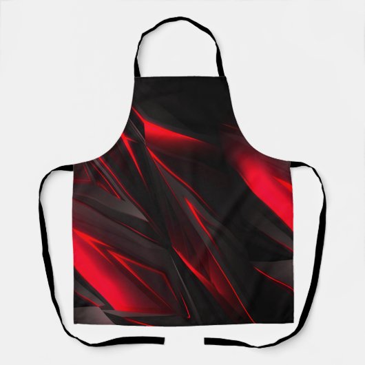 Verbluffend rood tot het Abstract Ontwerp van het  Schort (Voorkant)