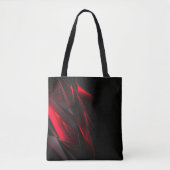 Verbluffend rood tot het Abstract Ontwerp van het  Tote Bag (Voorkant)