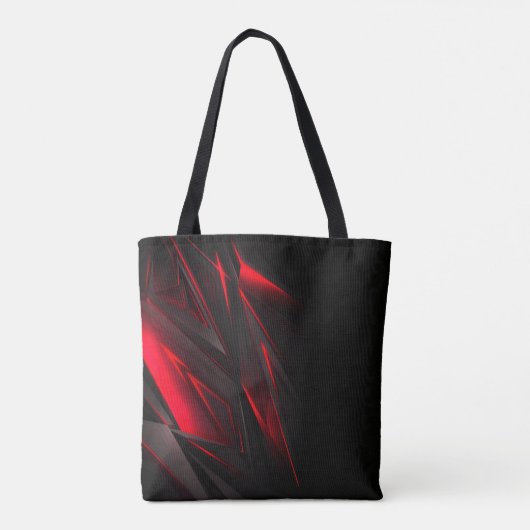 Verbluffend rood tot het Abstract Ontwerp van het Tote Bag (Achterkant)