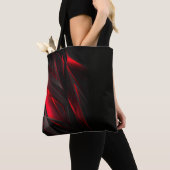 Verbluffend rood tot het Abstract Ontwerp van het Tote Bag (Dichtbij)