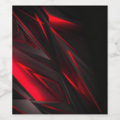 Verbluffend rood tot het Abstract Ontwerp van het  Wijn Etiket (Enkel label)