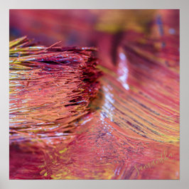 Verbluffend Roze Geel Geel Goud - Aangepaste naam  Poster