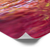 Verbluffend Roze Geel Geel Goud - Aangepaste naam  Poster (Hoek)