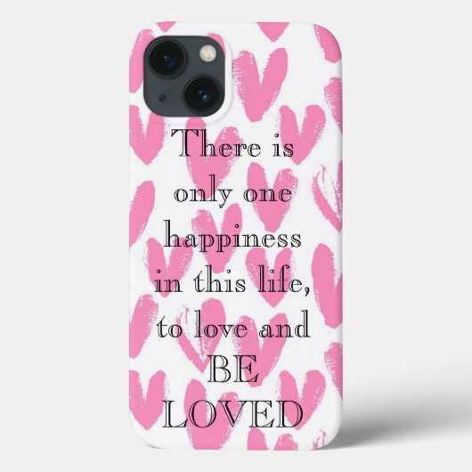 Verbluffend roze hart met liefde, een citaat Case-Mate iPhone case (Achterkant)