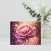 Verbluffend Roze Roze Glitters Briefkaart (Staand voorkant)