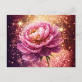 Verbluffend Roze Roze Glitters Briefkaart (Voorkant)
