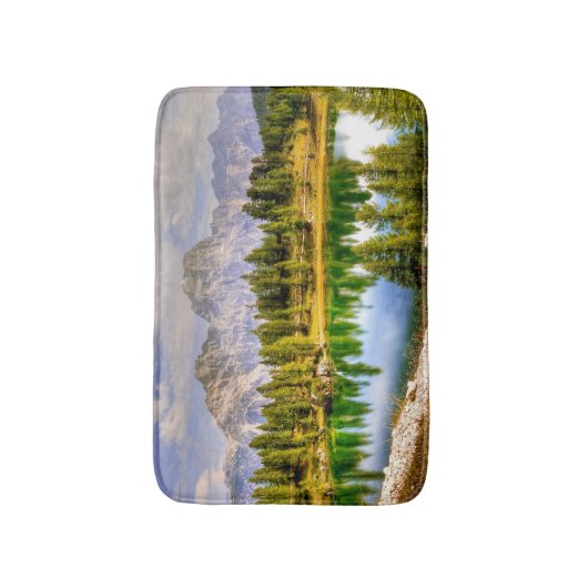 Verbluffend Schilderachtig Uitzicht van het Dolomi Badmat (Voorkant Verticaal)